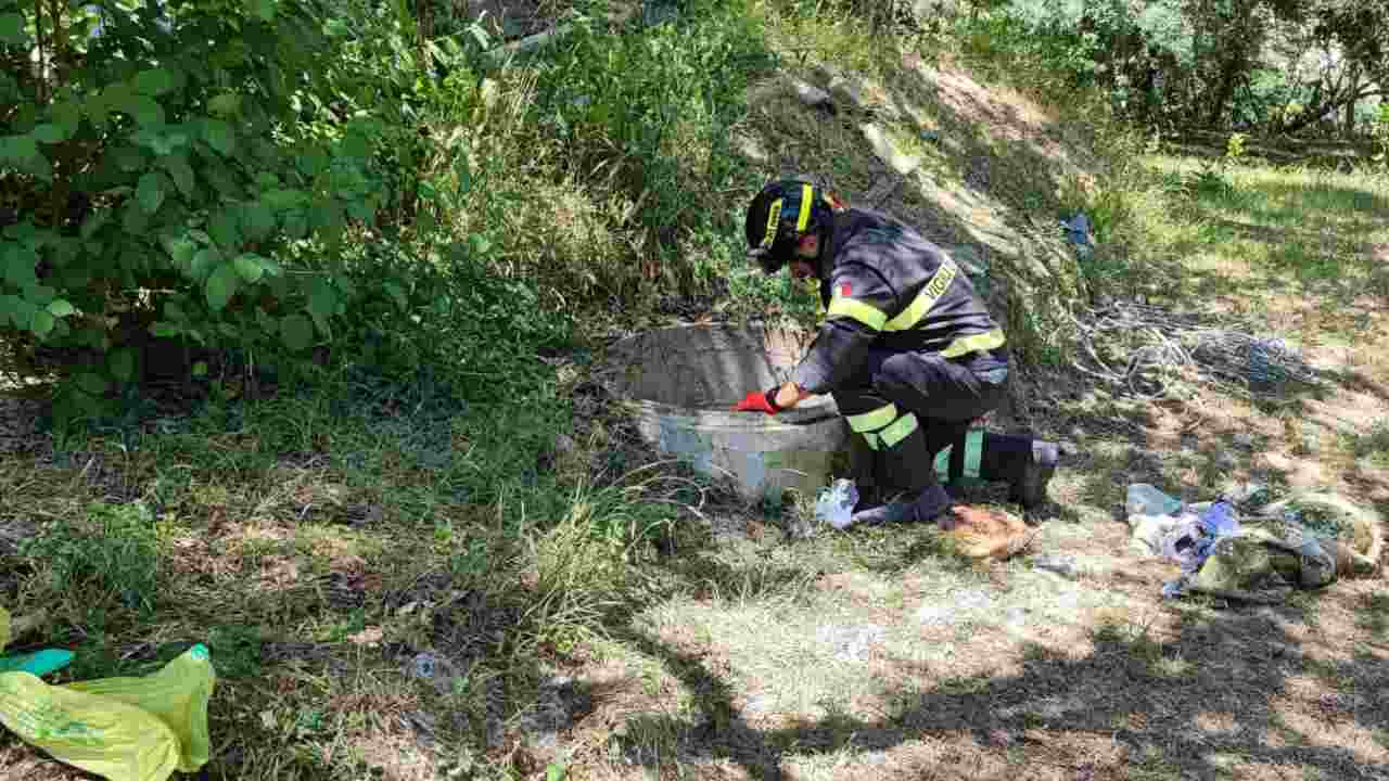 bambina nel pozzo a Cingoli