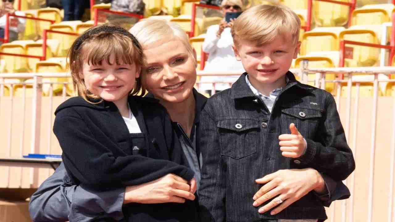 charlene di monaco coi figli