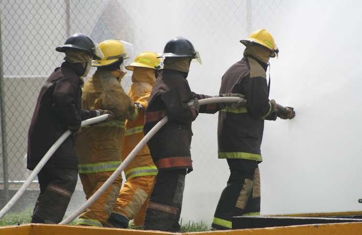 Incendio in una palazzina