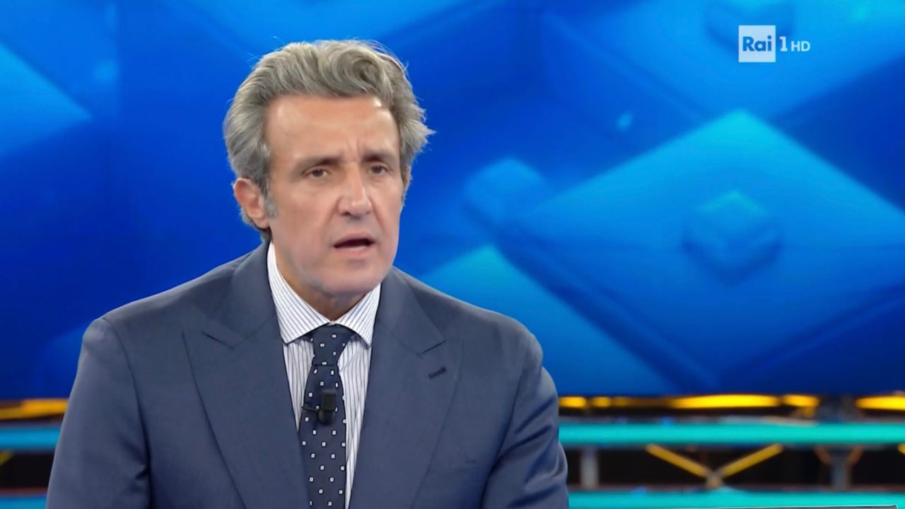 Flavio Insinna senza parole