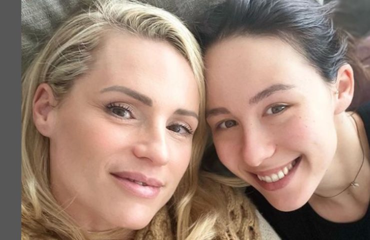 Michelle Hunziker lacrime dolore