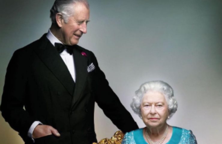 Re Carlo e la compianta regina Elisabetta