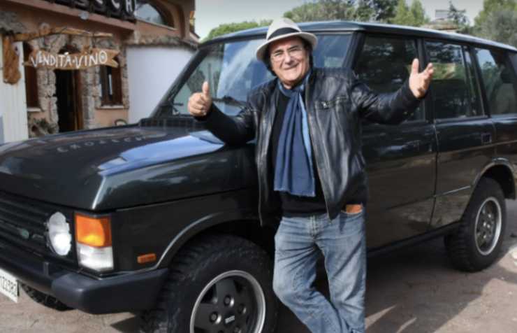 Al Bano con la sua auto fedele