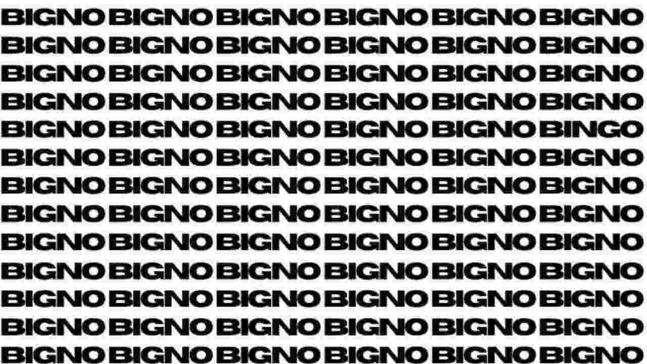 Test trova la parola Bingo