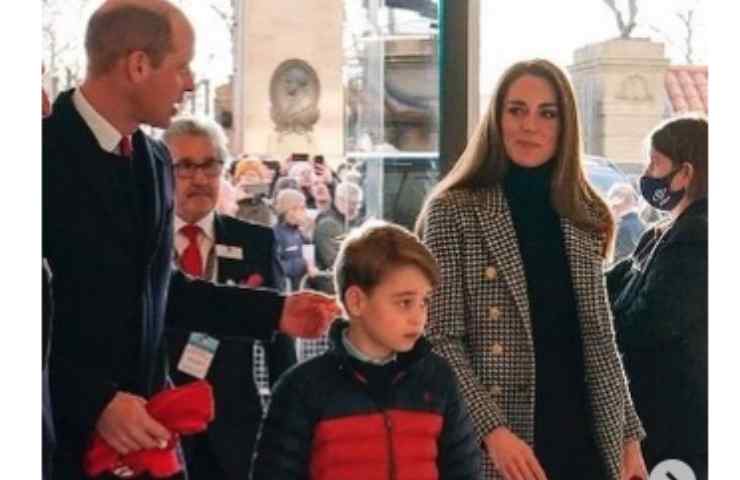 Kate con William e George